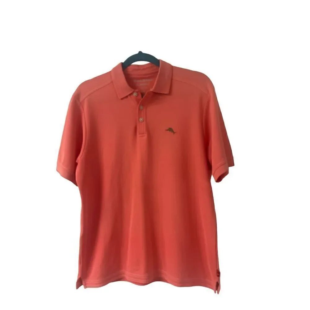 Tommy Bahama Men’s top Island Zone coral color sz Small